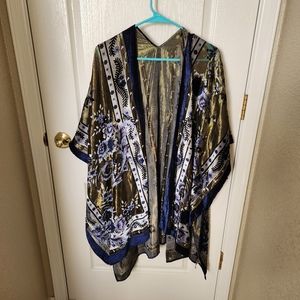 Blue and Gold Kimono
